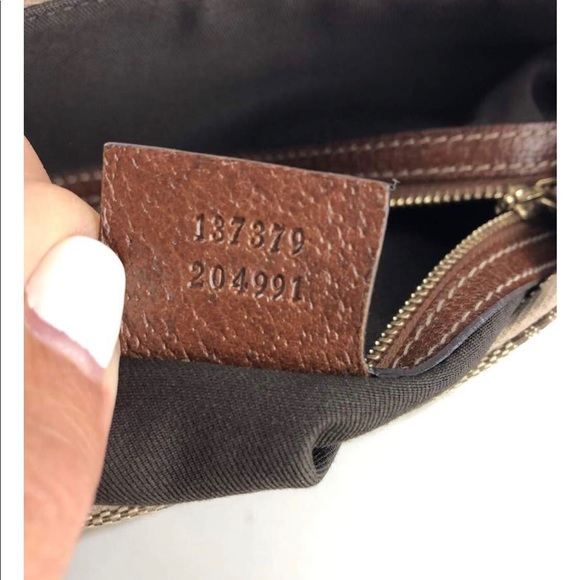 Authentic Gucci monogram bamboo handle bag - Picture 8 of 8